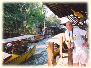 Tajlandia, Z.Fronczek na targu wodnym